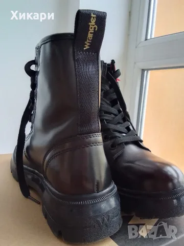Кубинки естествена кожа Wrangler 36/37, снимка 3 - Дамски боти - 56423932