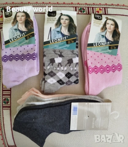 Чорапи 35- 38 размер 6 броя , снимка 8 - Дамски чорапи - 50472961
