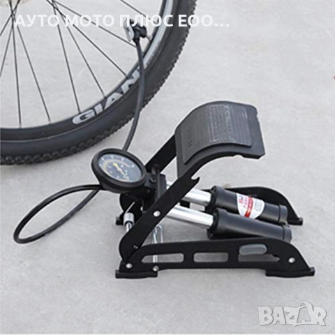 Крачна помпа с манометър - Двубутална., снимка 3 - Аксесоари и консумативи - 53934579