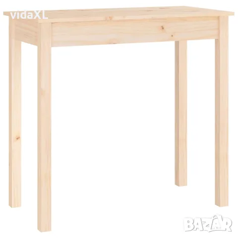 vidaXL Конзолна маса 80x40x75 см борово дърво масив, снимка 1 - Маси - 56147939