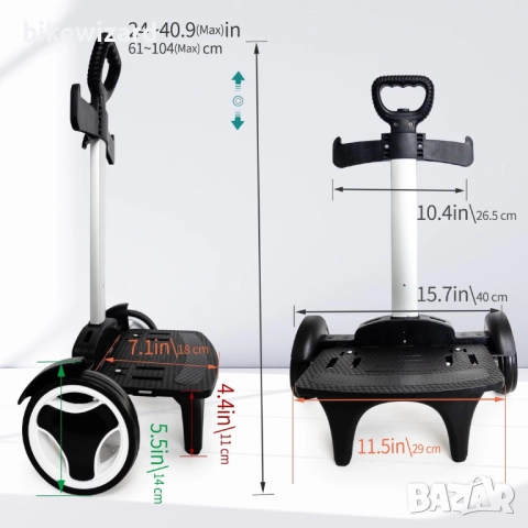 Количка с безшумни колела сгъваема ръчна количка за багаж , снимка 4 - Други стоки за дома - 52698544