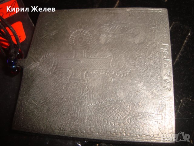 ДВУСТРАННА НАГРЪДНА МАСИВНА ПРАВОСЛАВНА ИКОНА МАЙСТОРСКА ИЗРАБОТКА БЯЛ СРЕБРИСТ МЕТАЛ СОЗОПОЛ 12687, снимка 13 - Колекции - 30695538