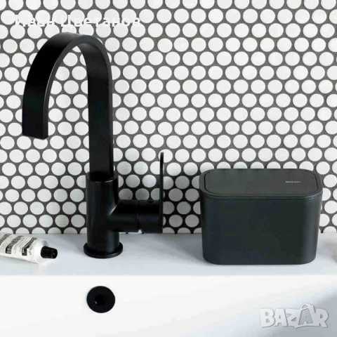 Кошче за отпадъци за баня Brabantia MindSet Dark Grey / White
