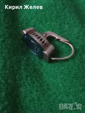 ПРЕКРАСНА СТАРА СКЪПОЦЕННА СРЕБЪРНА ОБЕЦИ СРЕБРО ВИСОКА ПРОБА с ЮВЕЛИРНО ФАСЕТИРАН СИН КРИСТАЛ 50181, снимка 14 - Антикварни и старинни предмети - 50510700