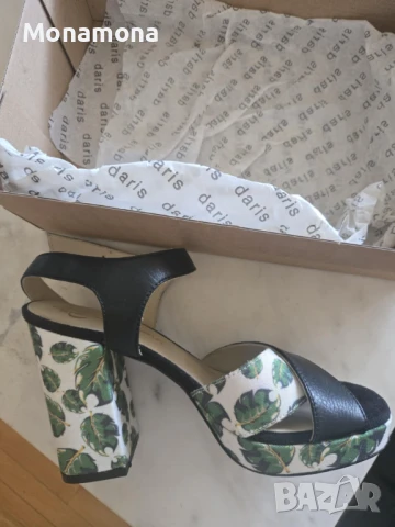Кожени сандали Дарис, снимка 3 - Сандали - 51428544