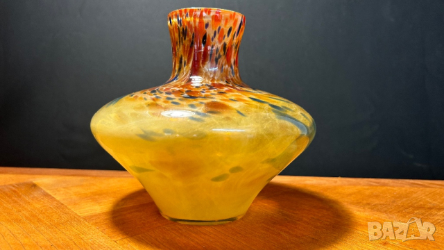 Стъклена ваза мурано 1960, снимка 6 - Вази - 44817802