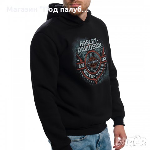 Нов мъжки суичър с дигитален печат HARLEY DAVIDSON, мотори, снимка 2 - Суичъри - 29419939