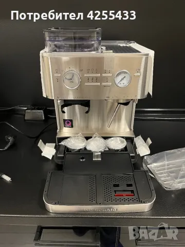Стилна полуавтоматична кафемашина за експресо, снимка 2 - Кафемашини - 50202102
