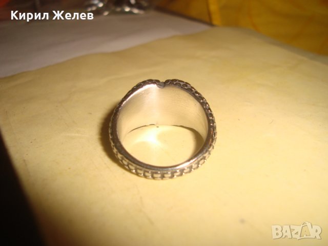 КРАСИВ СТОМАНЕН МОДЕН ПРЪСТЕН НОВ НЕРЪЖДАЕМ ГРАНУЛАЦИЯ МАРКИРАНА СТОМАНА 15086, снимка 6 - Пръстени - 34484358