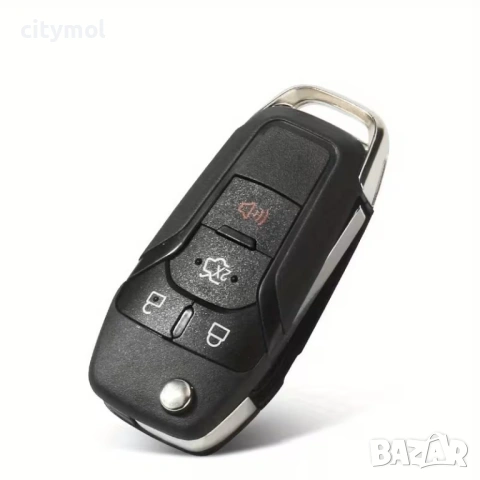 Кутия за ключ FORD с 4 бутона и острие HU101 за Mondeo, Fiesta, Focus, Galaxy, Ranger, Tranzit, KA и