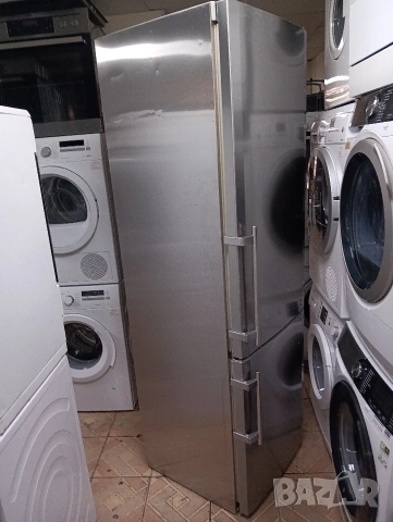 Иноксов комбиниран хладилник с фризер Liebherr A+++ Made in Germany 2 години Гаранция!, снимка 9 - Хладилници - 53992040