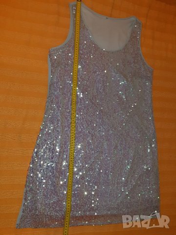 Елегантна рокля с пайети без ръкави, снимка 5 - Рокли - 38413388