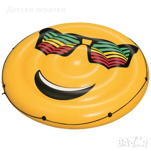 Надуваем остров усмивка Bestway,188х43см, за двама, жълт, снимка 2 - Басейни и аксесоари - 50027834