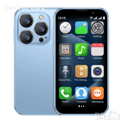 SOYES XS18 Pro, 2GB+16GB, 3.0 инча Android 9.0 MTK6580 Quad Core, Мрежа: 3G, Две SIM карти (Син)