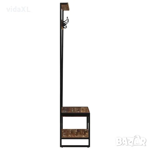 vidaXL Закачалка за дрехи Multicolour Масивна дървесина Възстановена, снимка 2 - Закачалки - 56147519