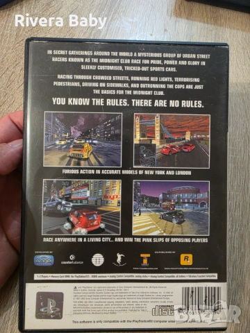 Midnight Club Playstation 2 / PS2 / PAL, снимка 2 - Игри за PlayStation - 54257438