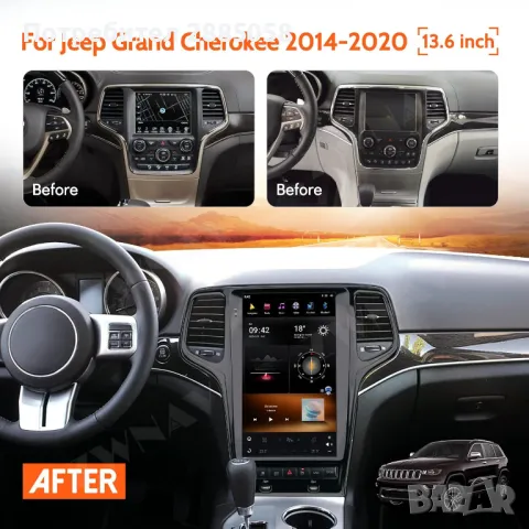 Навигация Android Jeep Grand Cherokee 2014-2021 ZWNAV 11 Tesla, снимка 2 - Аксесоари и консумативи - 47366582
