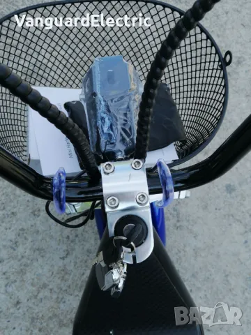 ЕЛЕКТРИЧЕСКИ СКУТЕР Maxmotors Little City Harley 1200W СИН, снимка 4 - Мотоциклети и мототехника - 42256418