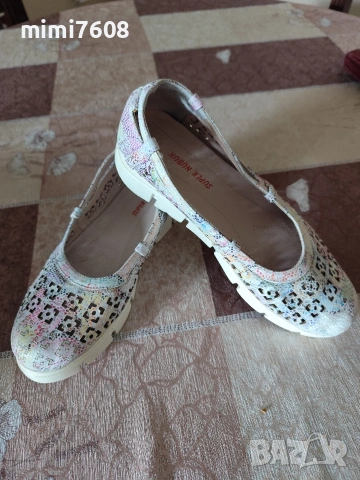 обувки от естествена кожа с нормални следи от употреба 39 размер ,без забележки 