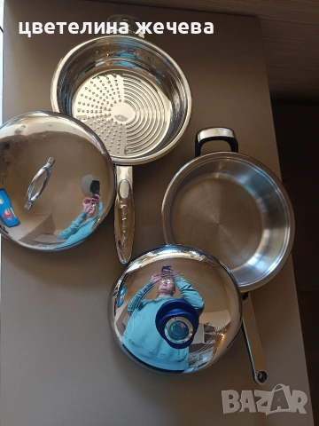 Немски тигани с двойно дъно , снимка 2 - Съдове за готвене - 54243178