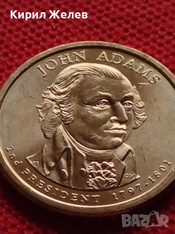 Възпоменателна монета JOHN ADAMS 2 президент на САЩ (1797-1801) за КОЛЕКЦИЯ 37757, снимка 3 - Нумизматика и бонистика - 40764133