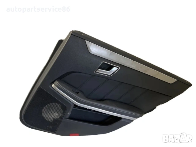 Вътрешна облицовка на задна дясна врата черна кожа за Mercedes W212 (2012) A2127301822