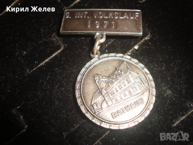 1971 СТАРА СРЕБЪРНА НЕМСКА ЗНАЧКА ПОСРЕБРЕНА или СРЕБЪРНА 17267, снимка 8 - Колекции - 30790870