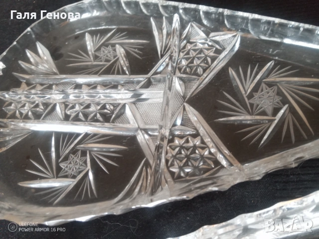 Кристална чиния 2бр