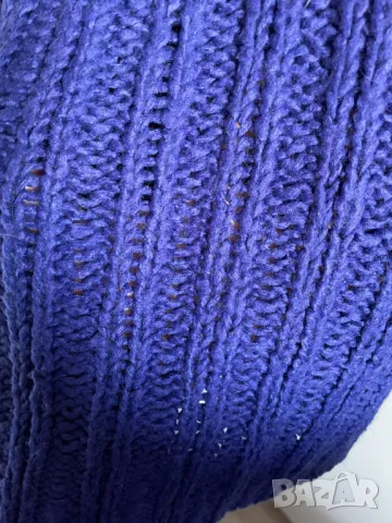 H&M Divided Дамски син оувърсайз пуловер, L, снимка 4 - Блузи с дълъг ръкав и пуловери - 49536481