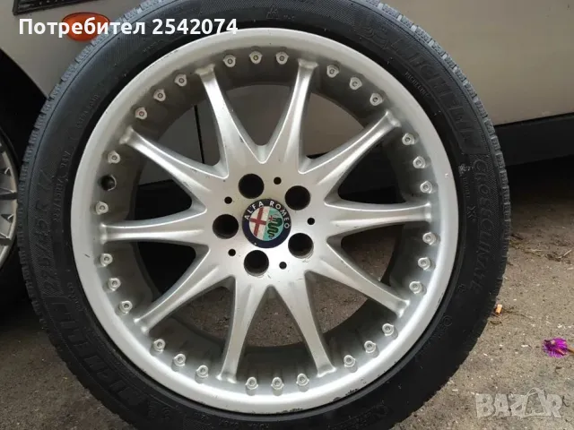 Оригинални джанти Алфа Ромео 5х98 17", снимка 7 - Гуми и джанти - 48474215