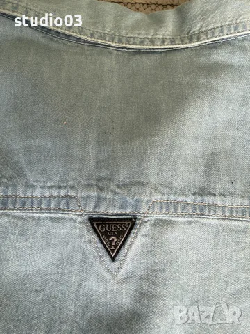 Мъжка деним риза Guess, снимка 4 - Ризи - 56345424