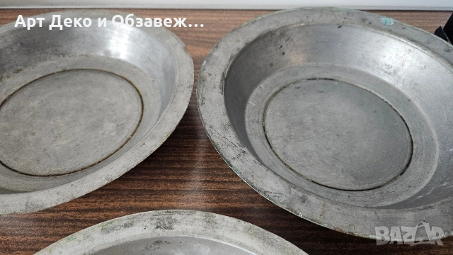 Стари бакърени чинии, снимка 2 - Чинии - 53227992
