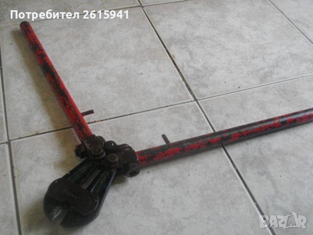 Немска профи ръчна ножица рязане арматура 630мм 3,8кг старото качество VBM 630-25" - отлична, снимка 1