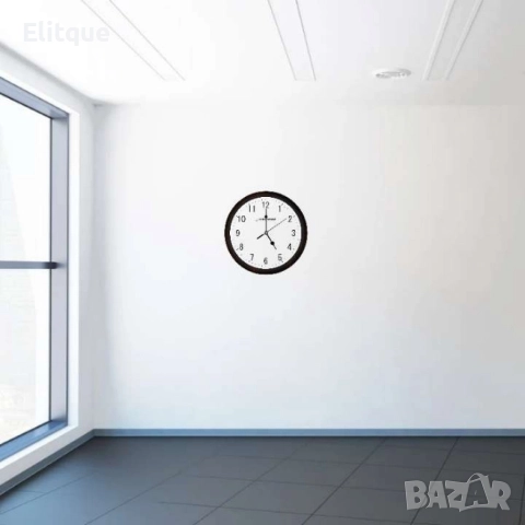 Стенен часовник, 30см., големи цифри, кварц, бял, снимка 5 - Стенни часовници - 52843029