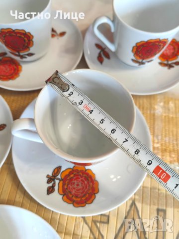 Прекрасен Старинен Немски Оригинален Порцеланов Сервиз за Чай/Кафе KAHLA, снимка 8 - Антикварни и старинни предмети - 42269571