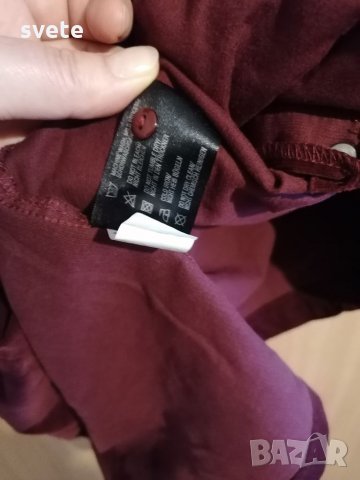 Вишнева джинсова рокля, снимка 7 - Рокли - 35422507