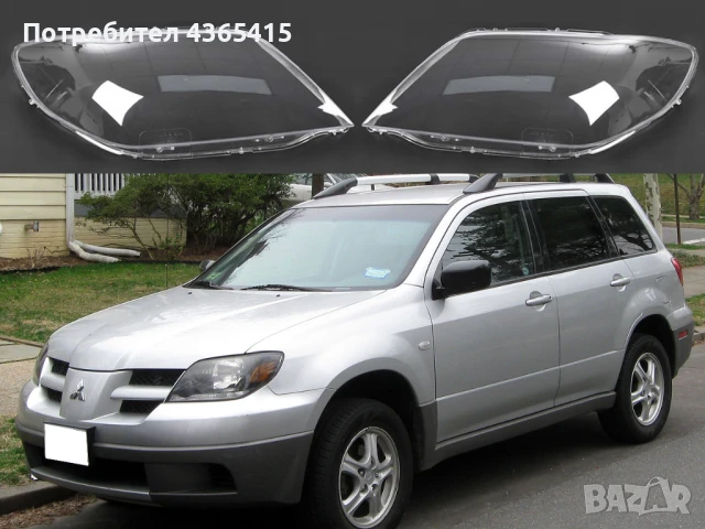 Стъкла за фарове на Mitsubishi Outlander (2001-2006)