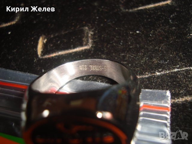 СТОМАНЕН МОРСКА ТЕМАТИКА ПРЪСТЕН КОТВА МАРКИРАНА НЕРЪЖДАЕМА СТОМАНА 19903, снимка 6 - Пръстени - 34423484