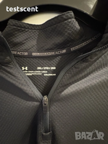 Блуза с дълъг ръкав Under Armour Coldgear Black 1/4 Zip Long Sleeve Shirt – XXL 2XL, снимка 2 - Блузи - 54319805