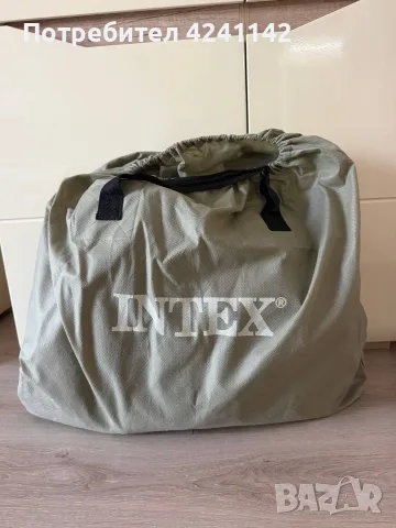 Надуваем матрак с вградена помпа INTEX / Двоен, снимка 5 - Надуваеми легла - 55877121