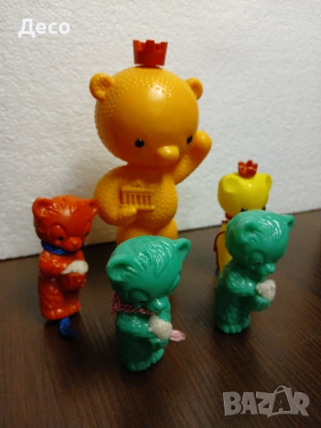 Стари пластмасови играчки мечки ГДР-СССР, снимка 3 - Колекции - 54090230