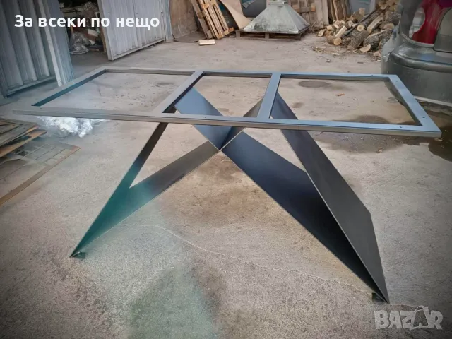 Ръчно изработена метална основа/крака за трапезна маса или бюро, снимка 3 - Маси - 47881094