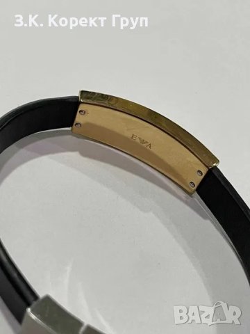 Продавам Кожена Гривна Emporio Armani, снимка 6 - Гривни - 40841529