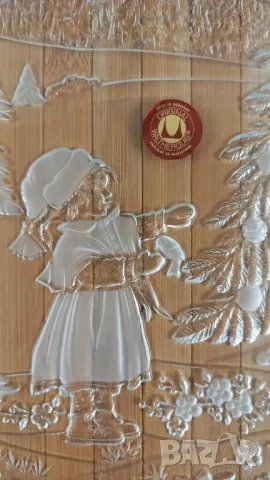 Стъклено коледно плато - Walther, Германия, снимка 2 - Други - 49767088