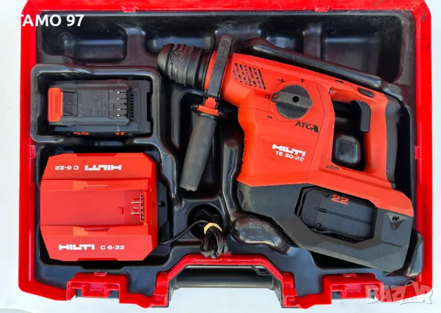HiLTi TE 30-22 NURON - Безчетков акумулаторен перфоратор 2x22V 8.0Ah, снимка 2 - Перфоратори - 50039042