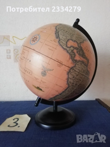 Стари геогеафски глобуси от различни държави и години. , снимка 8 - Антикварни и старинни предмети - 52003853