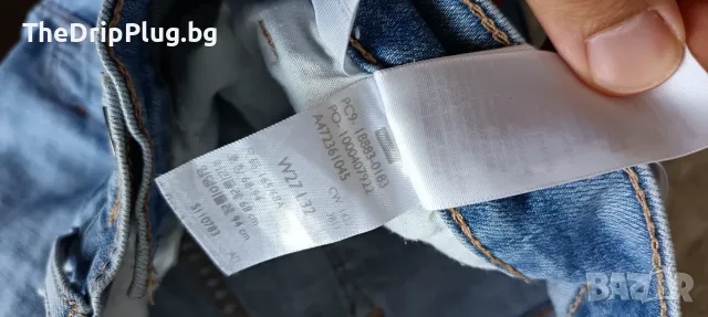 Levis 724 high rise straight дамски дънки размер 27 сини, снимка 7 - Дънки - 55768130