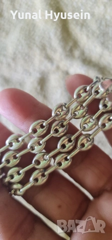 сребърен ланец 19гр, снимка 3 - Колиета, медальони, синджири - 54319977