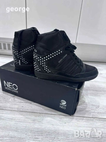 Маратонки Adidas Selena Gomez Wmns BB Neo Wedge Black - 37.5 номер, снимка 8 - Маратонки - 52249012