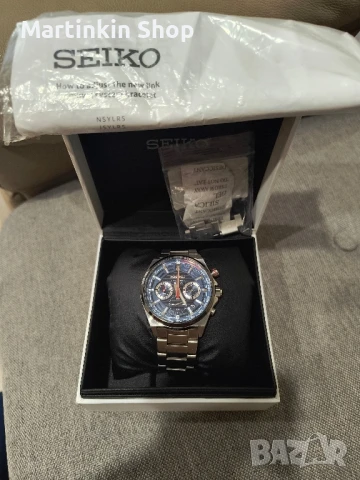 Мъжки Часовник Seiko Chronograph , снимка 2 - Мъжки - 50928021